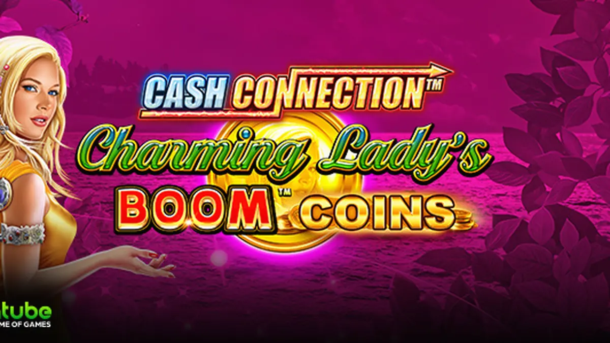 Interface vibrante e luxuosa do slot Cash Connection Charming Lady’s Boom Coins